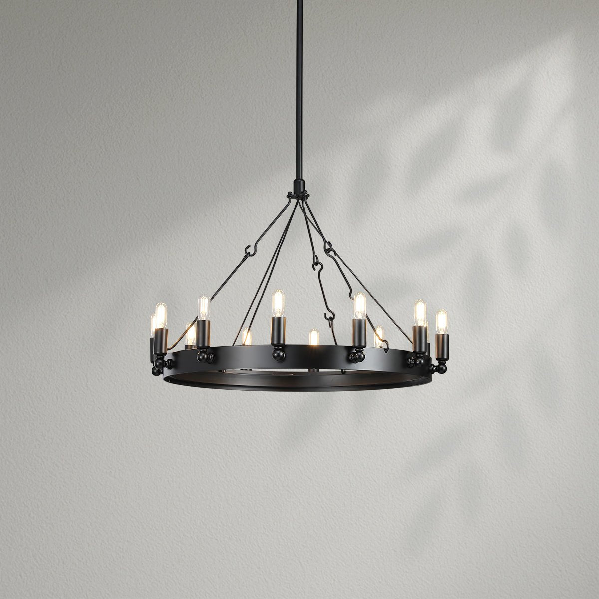 Camins Vintage Filament Round Chandelier - Lightings Menu