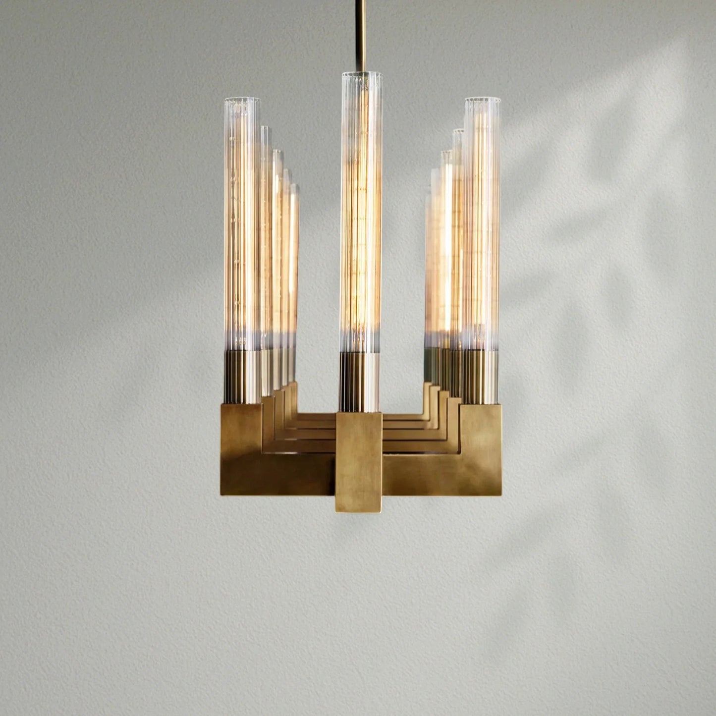 Cannelo Glass Linear Chandelier - Lightings Menu