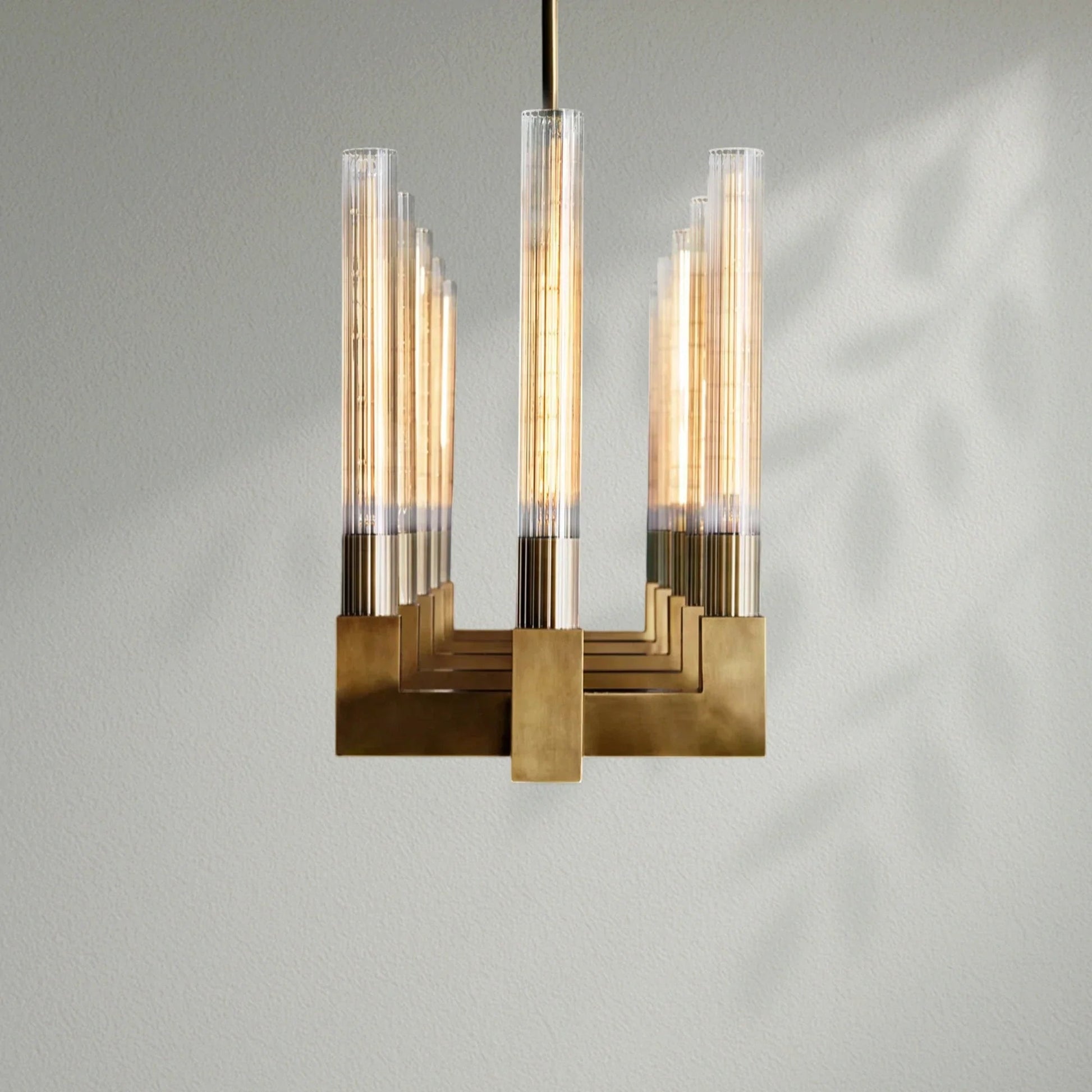 Cannelo Glass Linear Chandelier - Lightings Menu