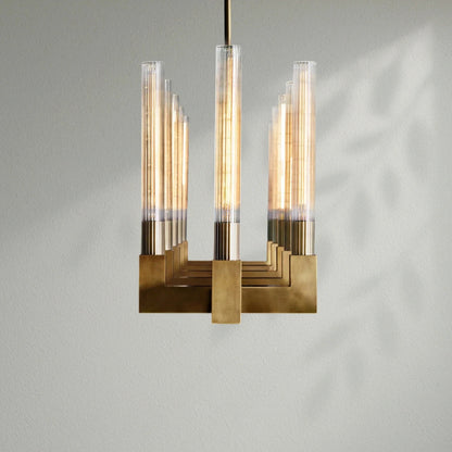 Cannelo Glass Linear Chandelier - Lightings Menu