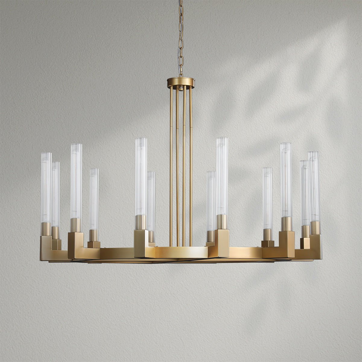 Cannelo Glass Round Chandelier - Lightings Menu