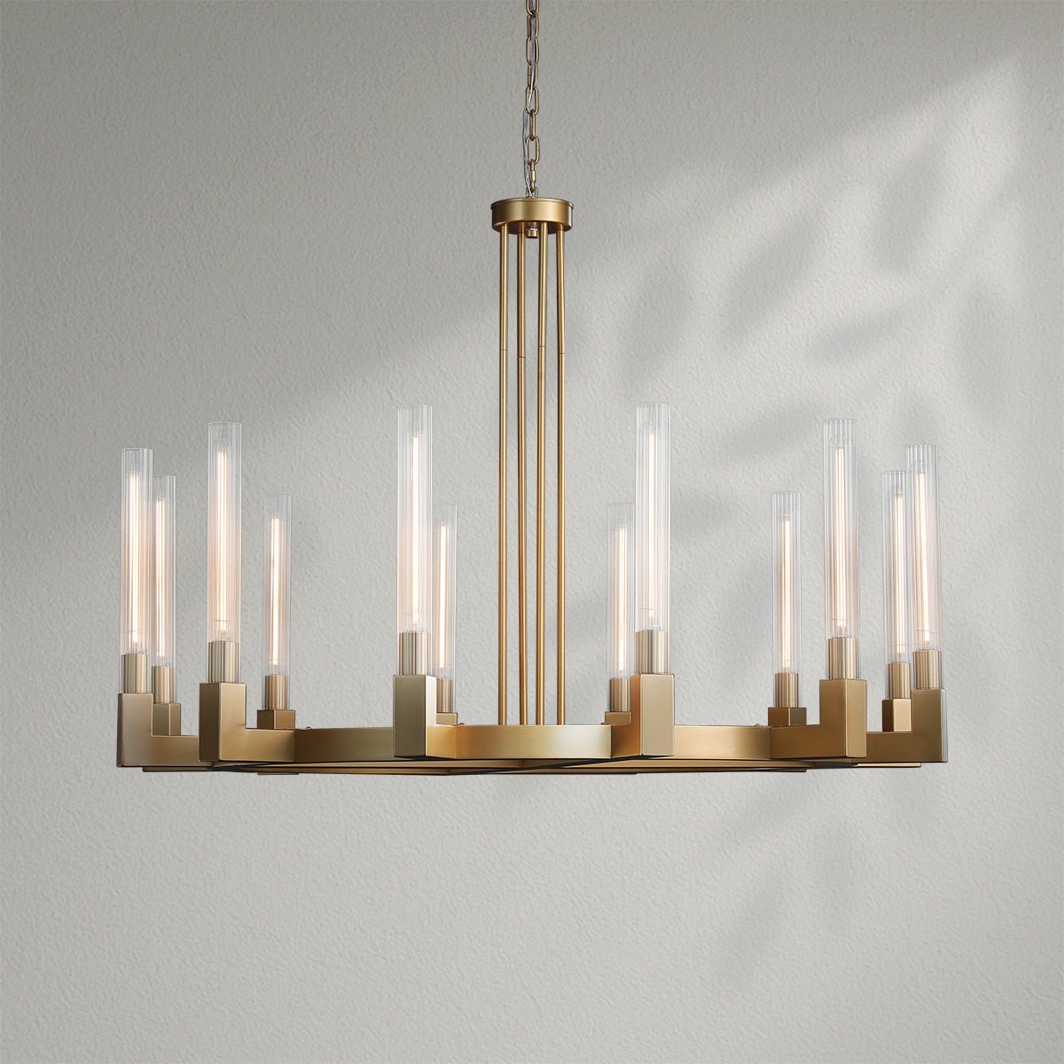 Cannelo Glass Round Chandelier - Lightings Menu