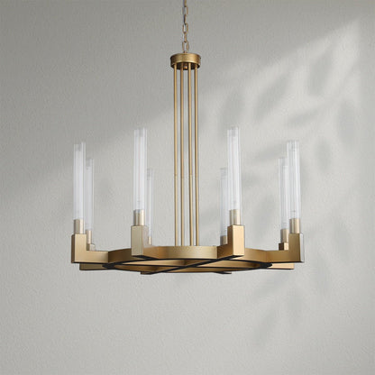 Cannelo Glass Round Chandelier - Lightings Menu