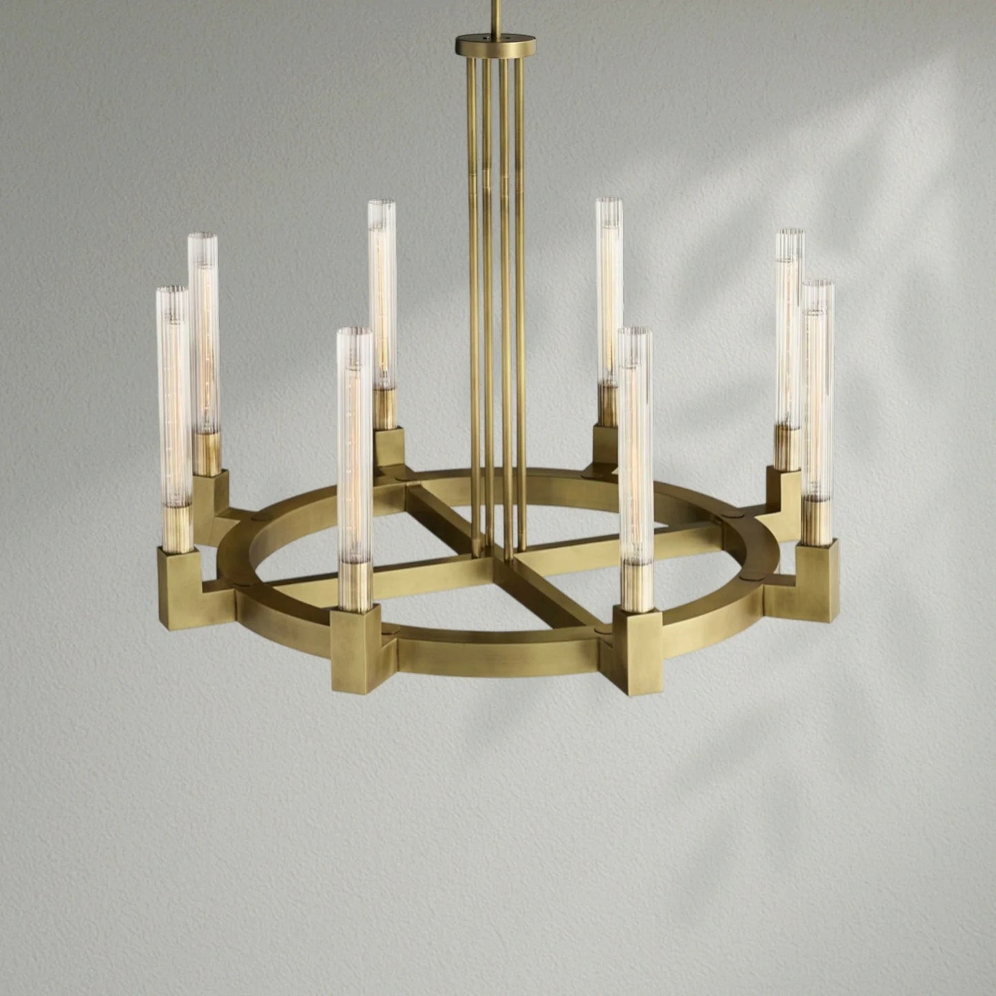 Cannelo Glass Round Chandelier - Lightings Menu