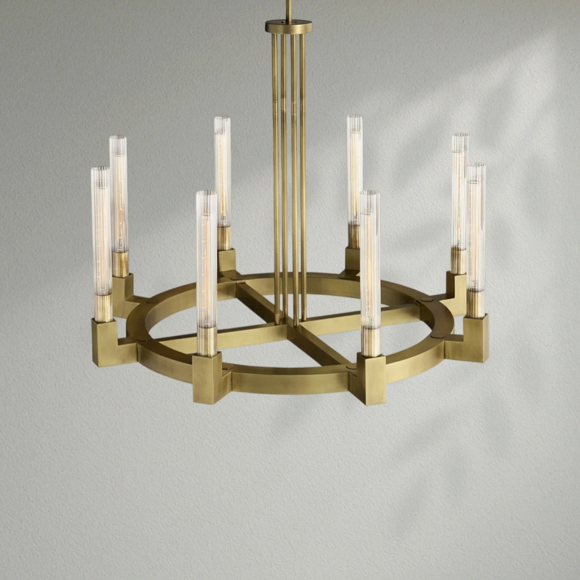 Cannelo Glass Round Chandelier - Lightings Menu