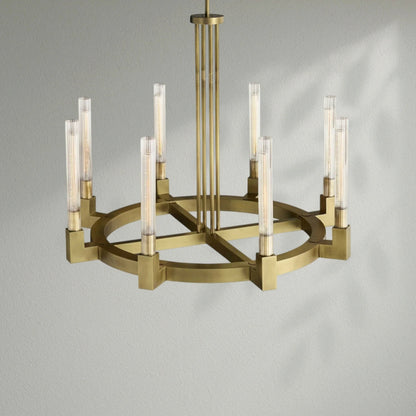 Cannelo Glass Round Chandelier - Lightings Menu