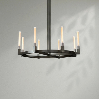 Cannelo Glass Round Chandelier - Lightings Menu