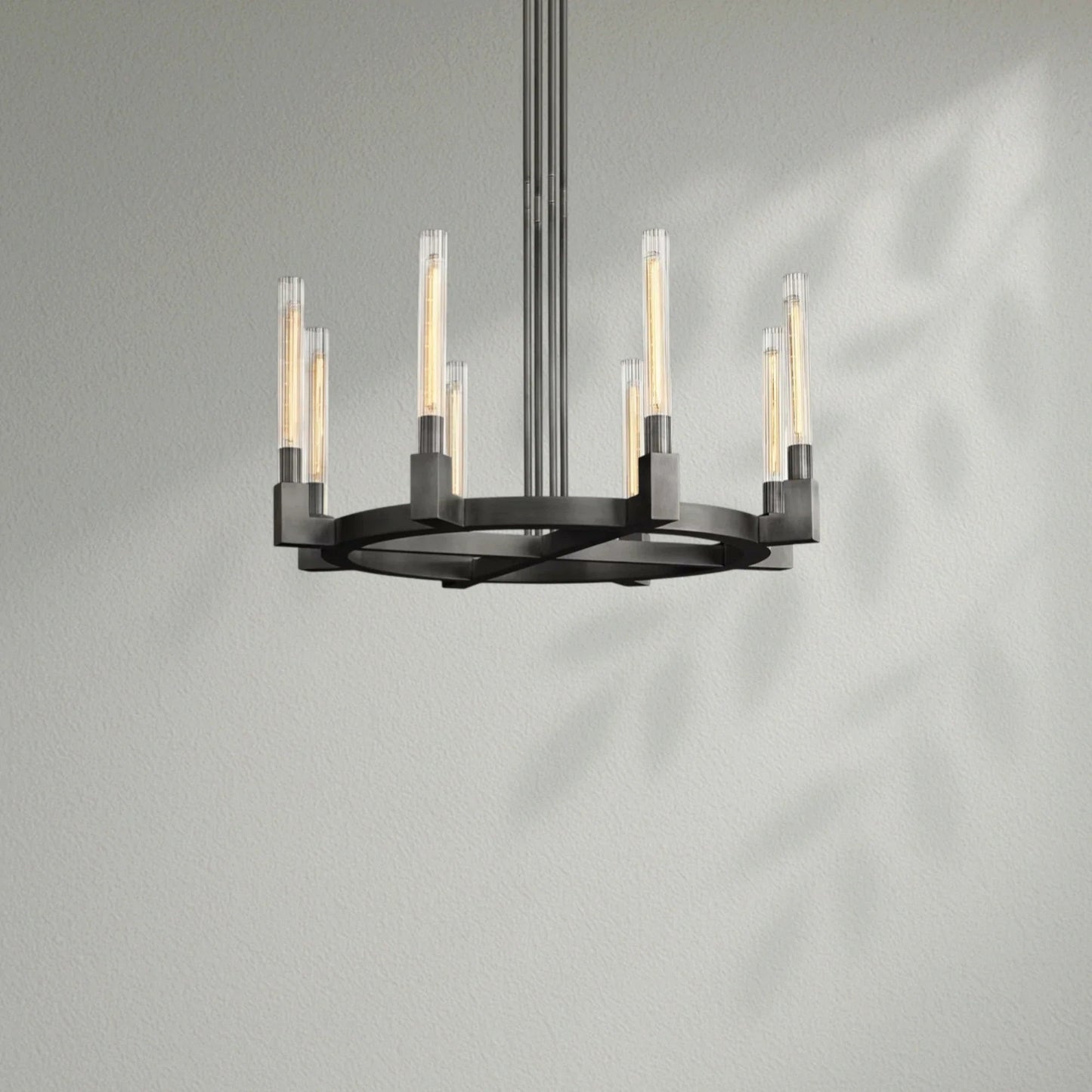Cannelo Glass Round Chandelier - Lightings Menu
