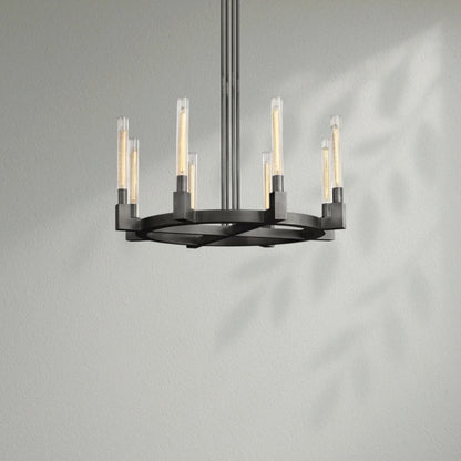 Cannelo Glass Round Chandelier - Lightings Menu