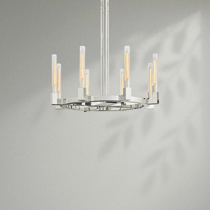 Cannelo Glass Round Chandelier - Lightings Menu