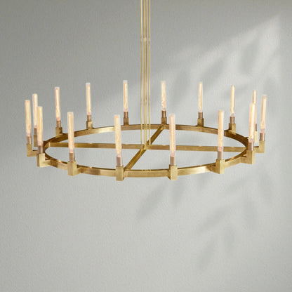 Cannelo Glass Round Chandelier - Lightings Menu