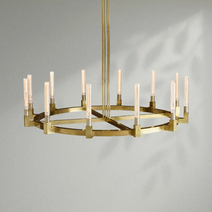 Cannelo Glass Round Chandelier - Lightings Menu