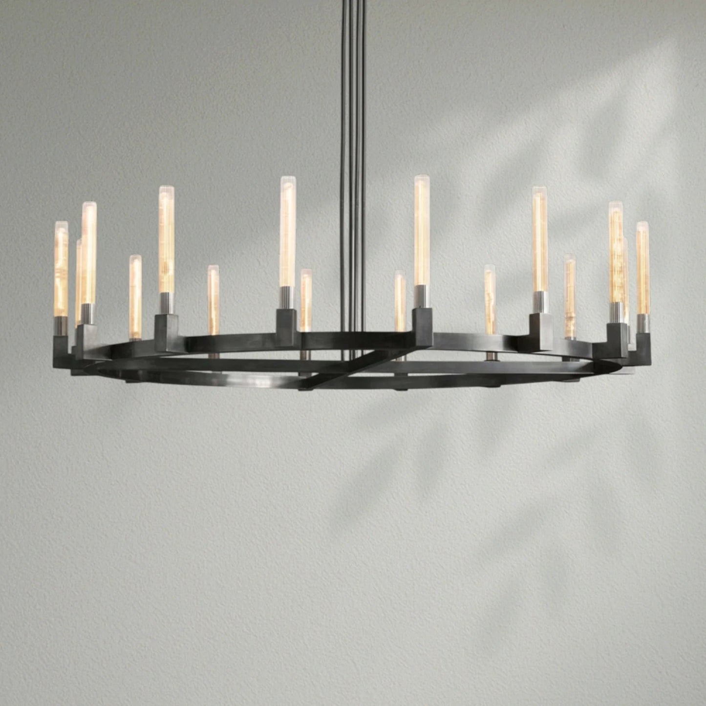 Cannelo Glass Round Chandelier - Lightings Menu