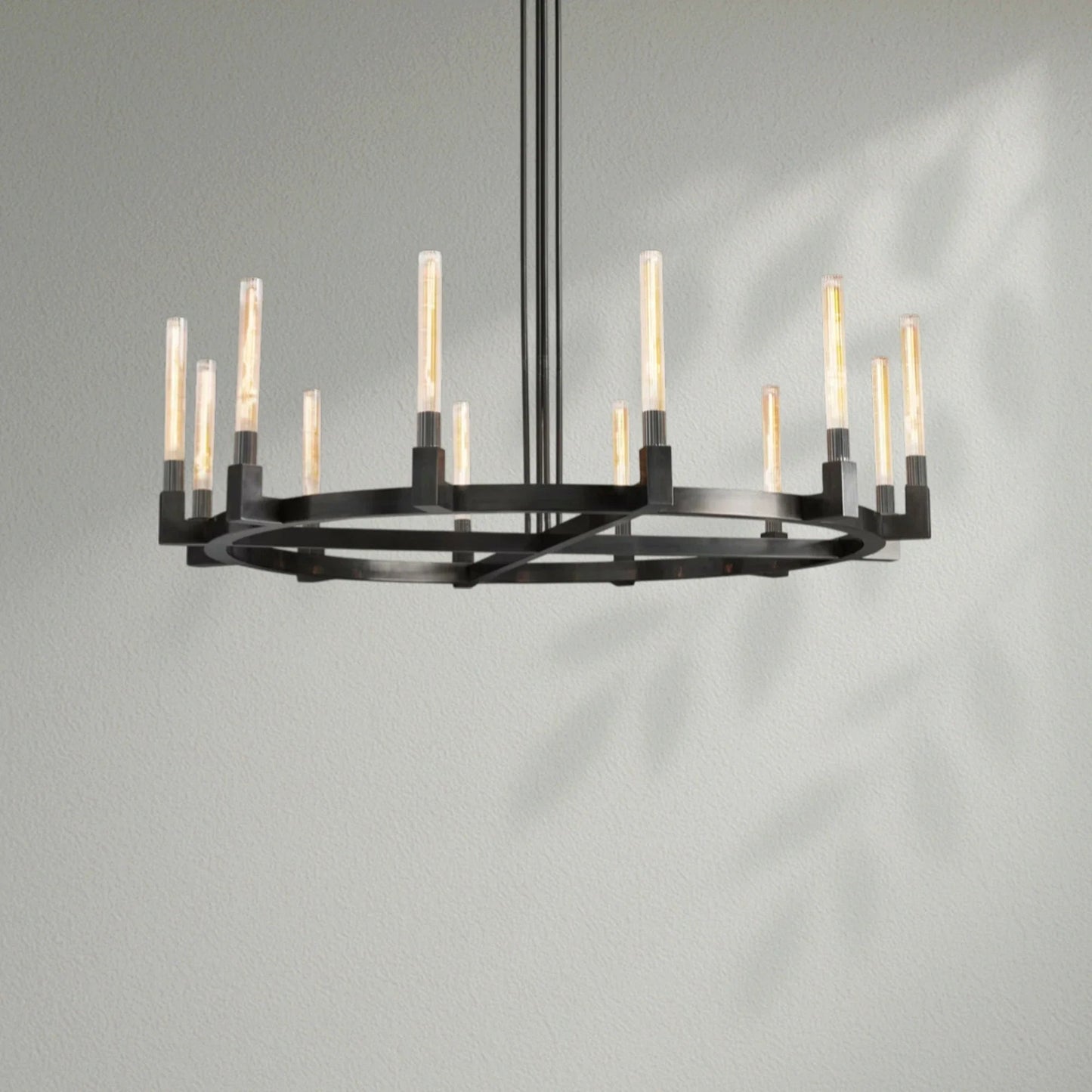 Cannelo Glass Round Chandelier - Lightings Menu