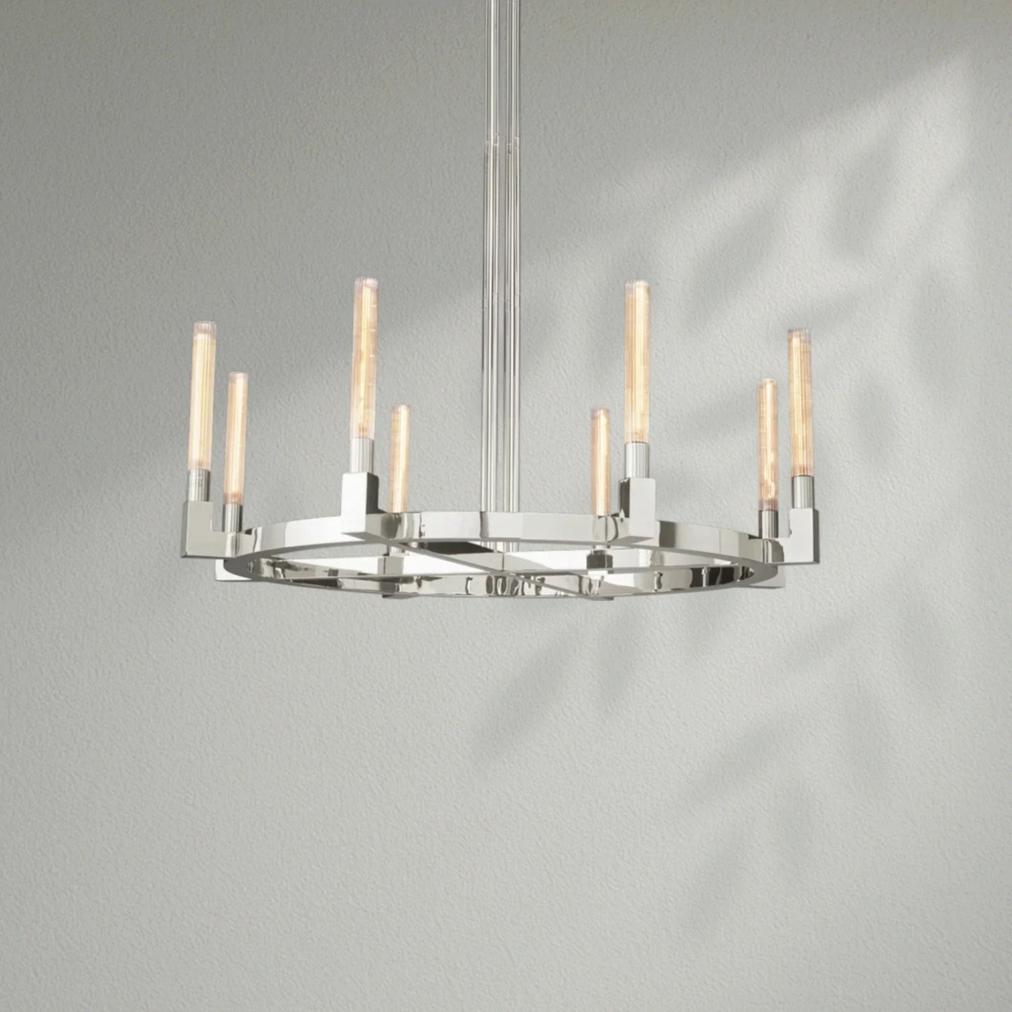 Cannelo Glass Round Chandelier - Lightings Menu