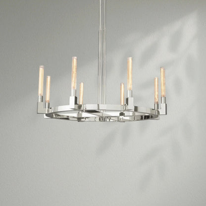 Cannelo Glass Round Chandelier - Lightings Menu
