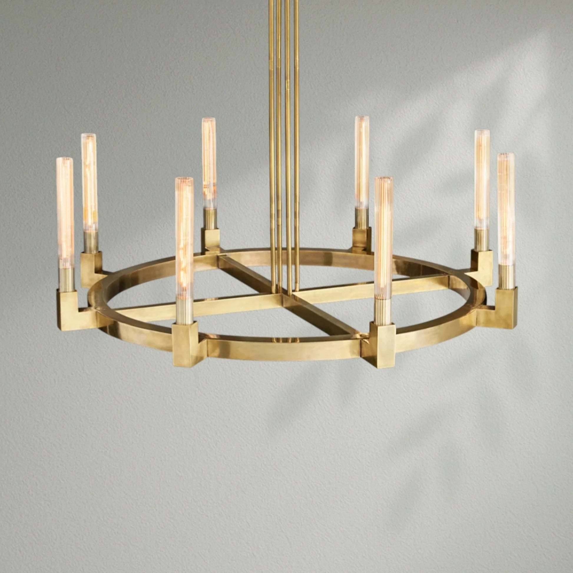 Cannelo Glass Round Chandelier - Lightings Menu