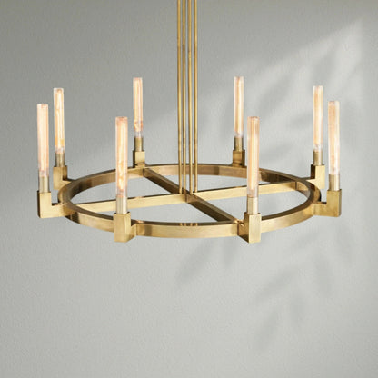 Cannelo Glass Round Chandelier - Lightings Menu