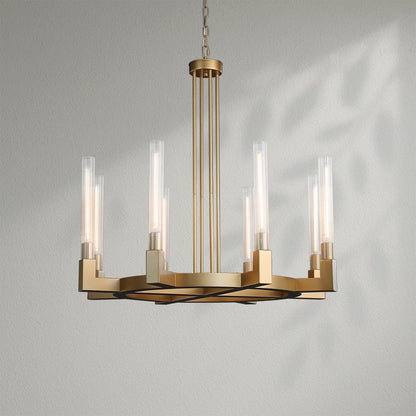 Cannelo Glass Round Chandelier - Lightings Menu