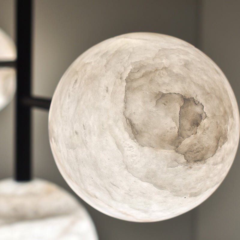 Carol Spheren Modern Artistic Alabaster Chandelier Light - Lightings Menu
