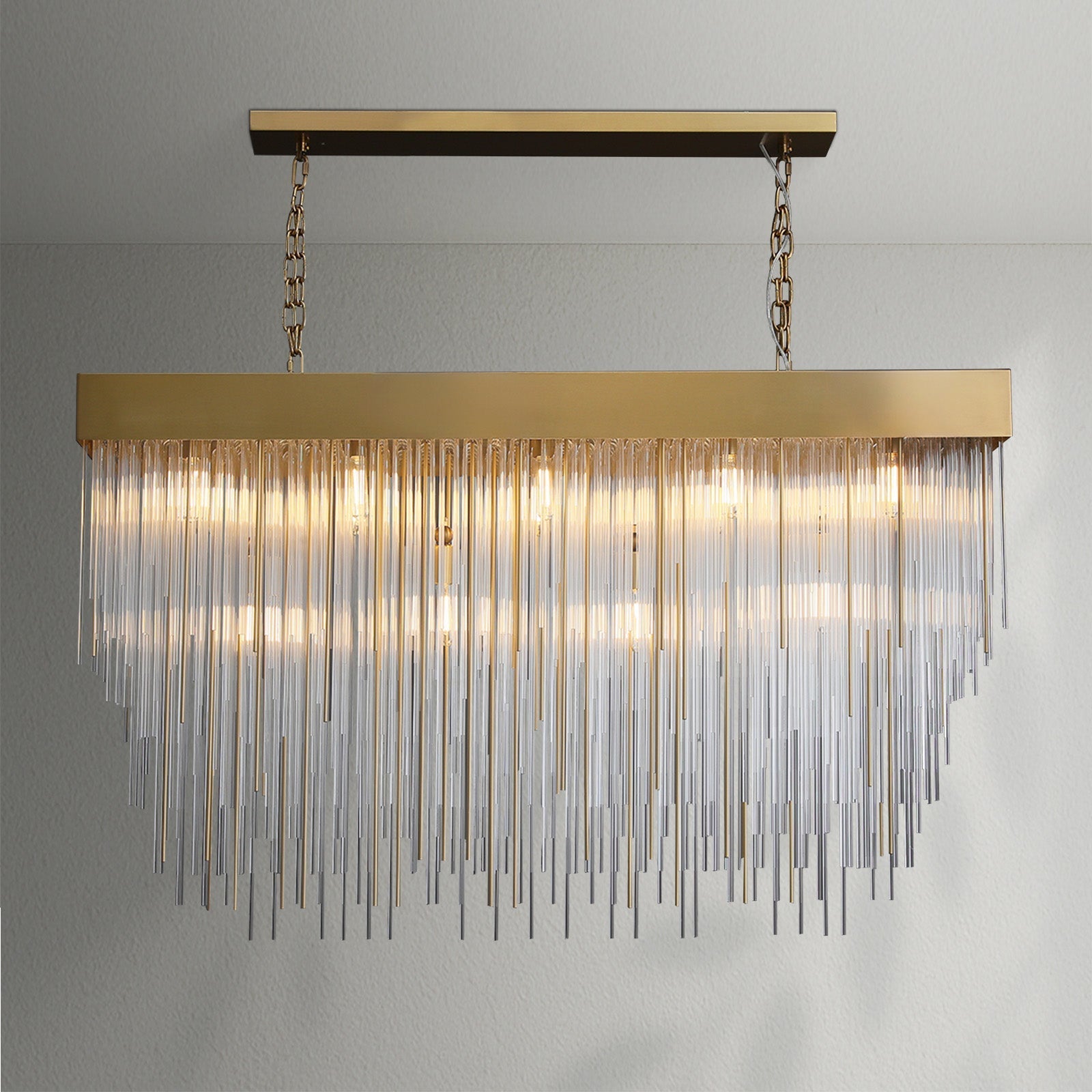 Cascadas Rectangular Chandelier - Lightings Menu