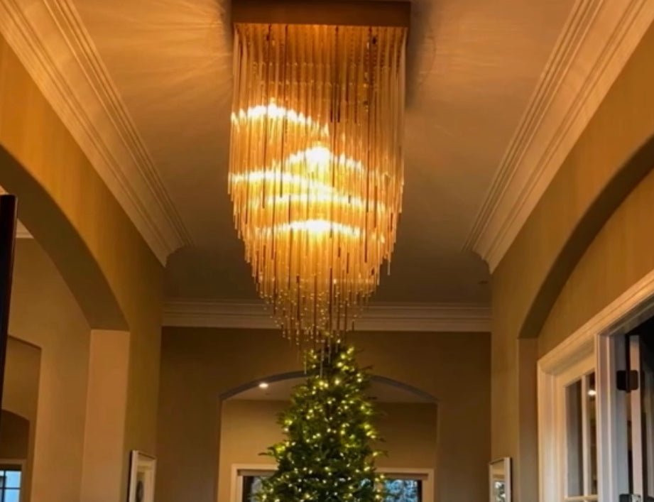 Cascadas Square Chandelier - Lightings Menu