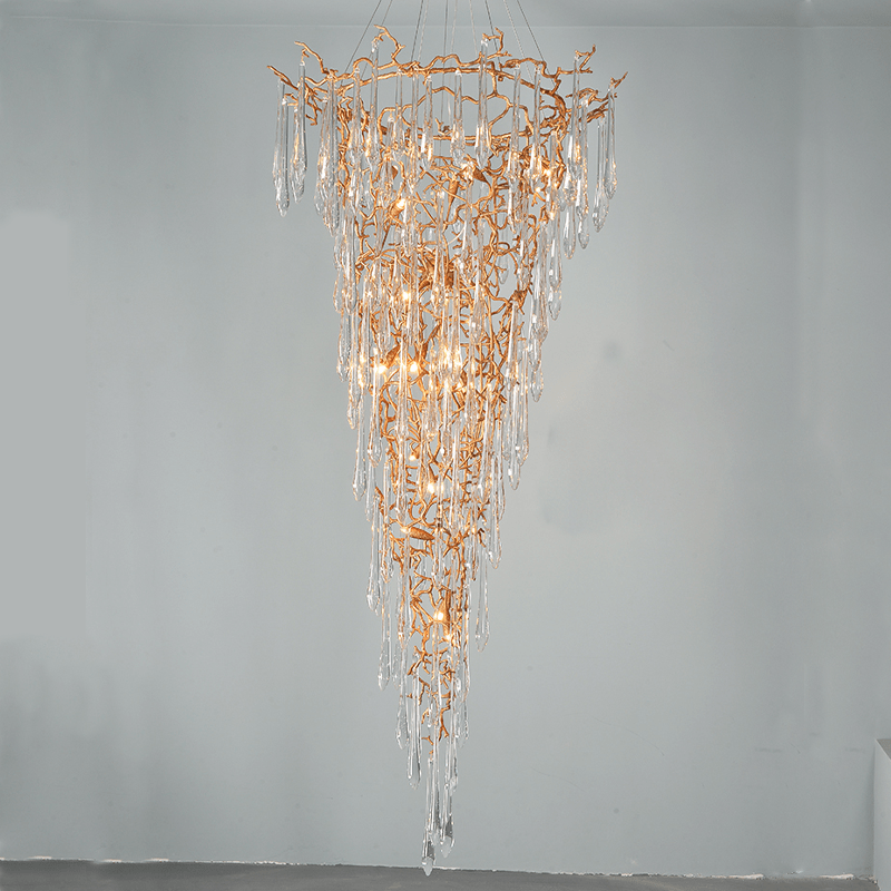 Cecily Crystal Branch Chandelier H 94.49" - Lightings Menu