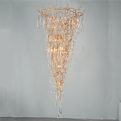 Cecily Crystal Branch Chandelier H 94.49" - Lightings Menu