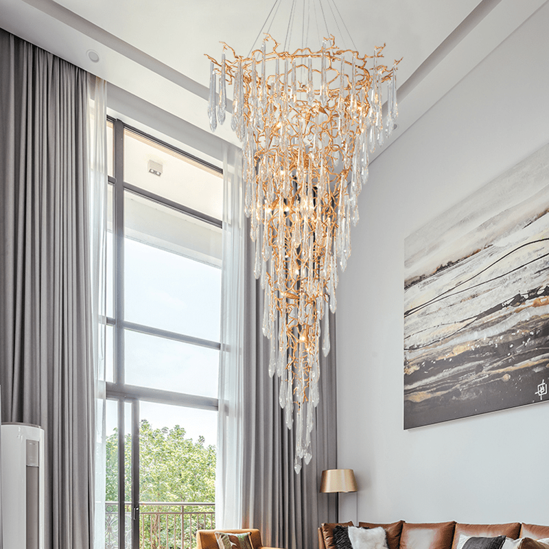 Cecily Crystal Branch Chandelier H 94.49" - Lightings Menu