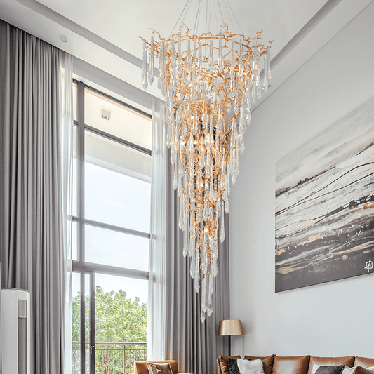 Cecily Crystal Branch Chandelier H 94.49" - Lightings Menu