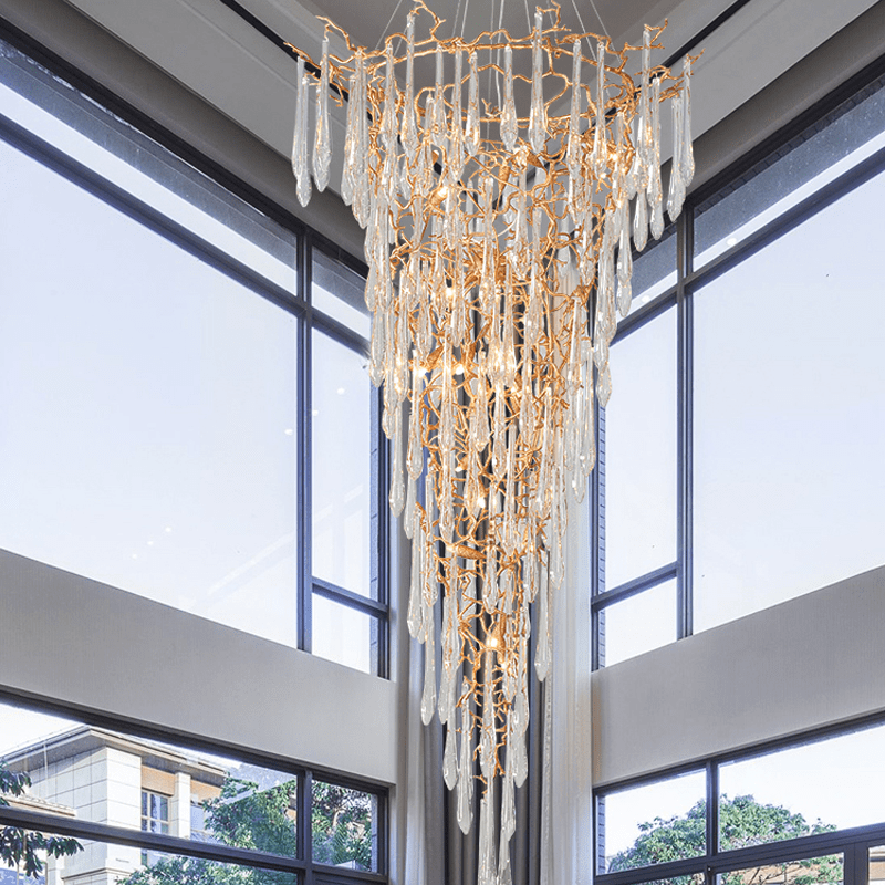 Cecily Crystal Branch Chandelier H 94.49" - Lightings Menu