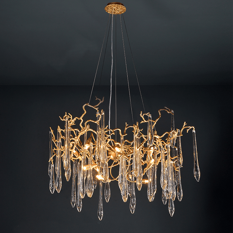 Cecily Modern Crystal Branch Chandelier - Lightings Menu