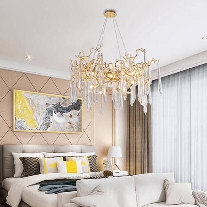 Cecily Modern Crystal Branch Chandelier - Lightings Menu