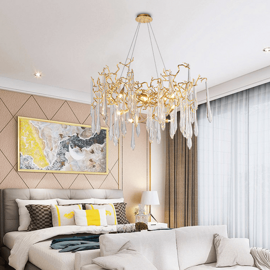 Cecily Modern Crystal Branch Chandelier - Lightings Menu