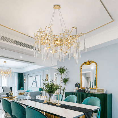 Cecily Modern Crystal Branch Chandelier - Lightings Menu