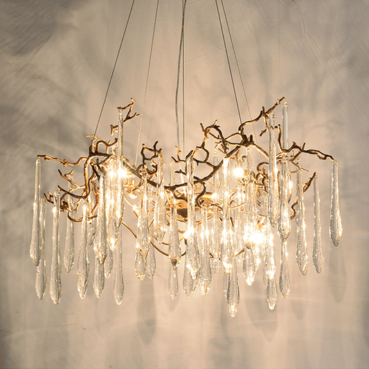 Cecily Modern Crystal Branch Chandelier - Lightings Menu