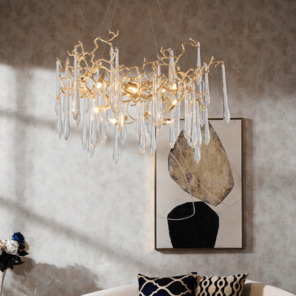 Cecily Modern Crystal Branch Chandelier - Lightings Menu