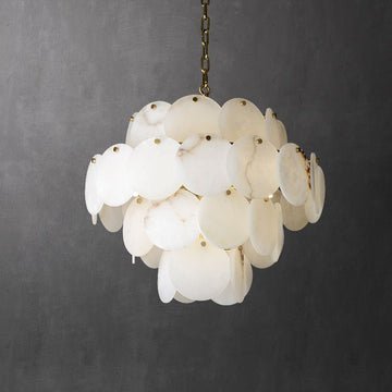Charlene Marble Multi - Tier Round Chandelier - Lightings Menu