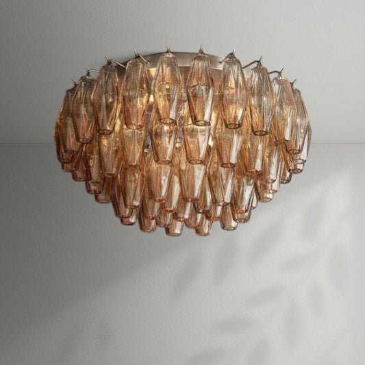 Chiaran Glass Flushmount - Lightings Menu