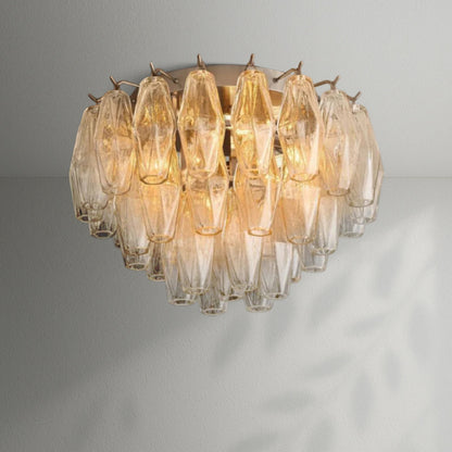 Chiaran Glass Flushmount - Lightings Menu