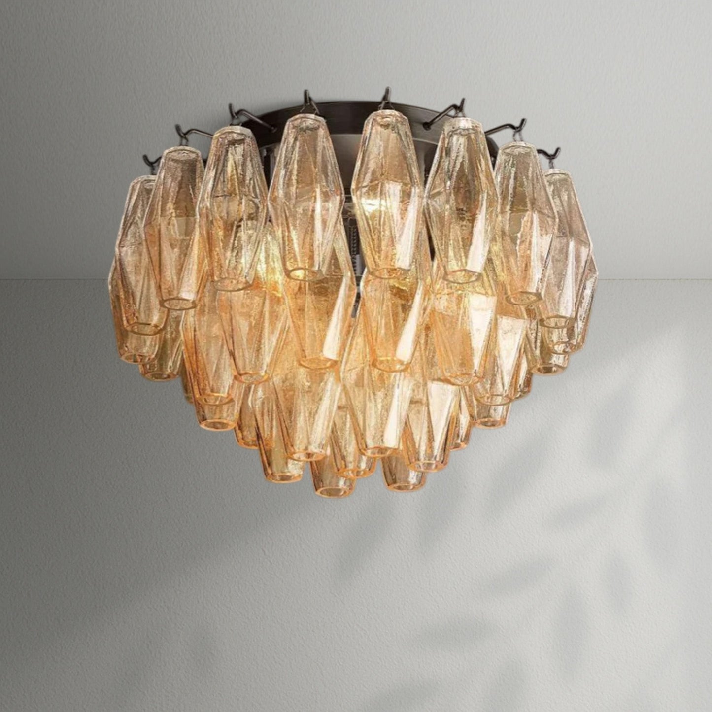 Chiaran Glass Flushmount - Lightings Menu