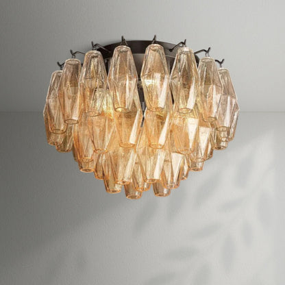 Chiaran Glass Flushmount - Lightings Menu