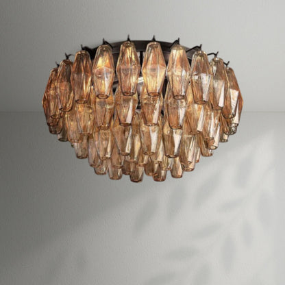 Chiaran Glass Flushmount - Lightings Menu