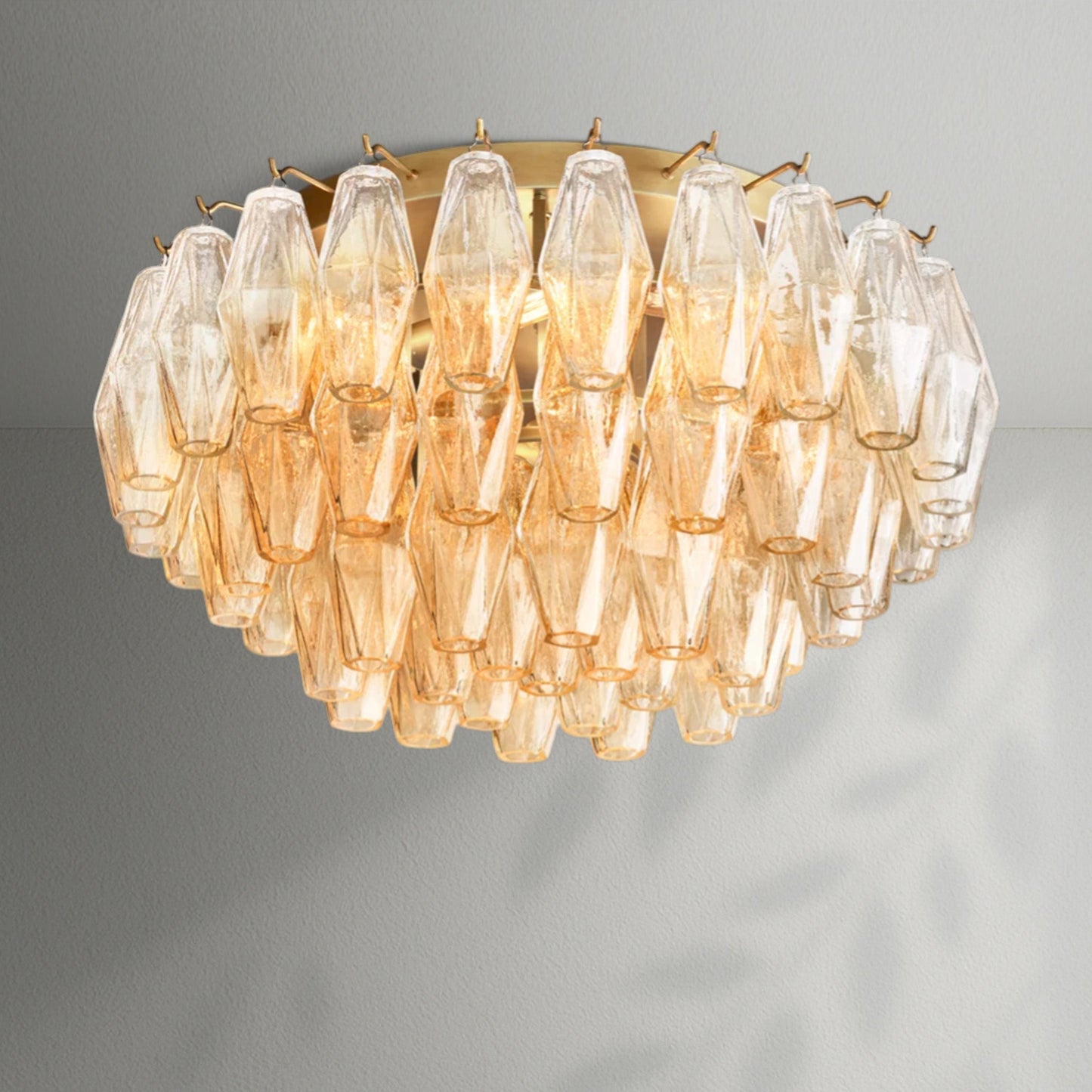 Chiaran Glass Flushmount - Lightings Menu