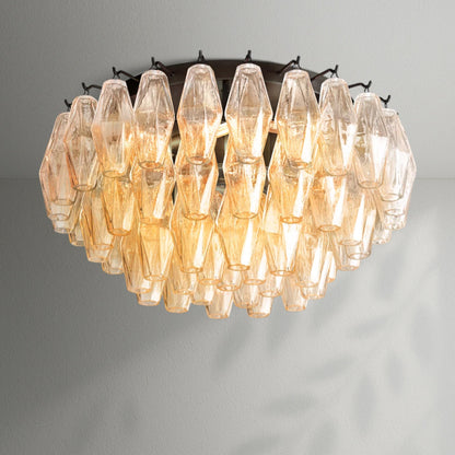 Chiaran Glass Flushmount - Lightings Menu