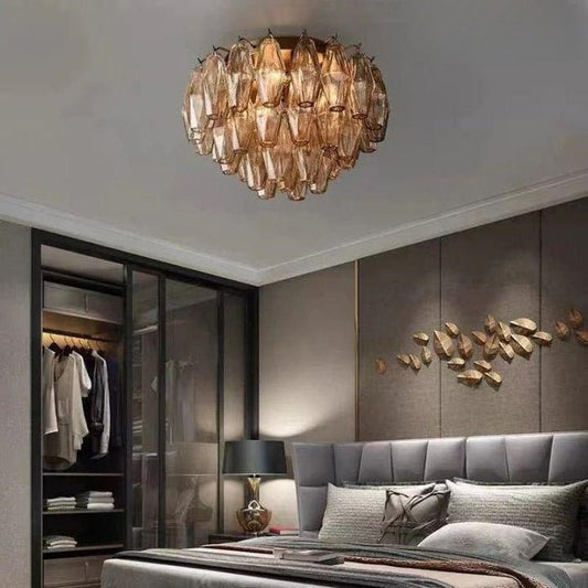Chiaran Glass Flushmount - Lightings Menu