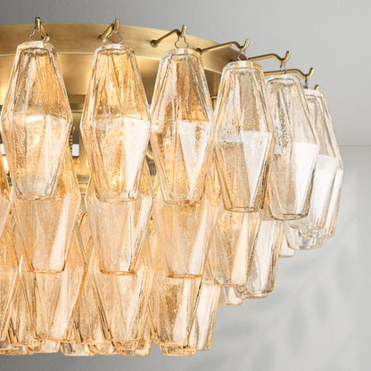 Chiaran Glass Flushmount - Lightings Menu