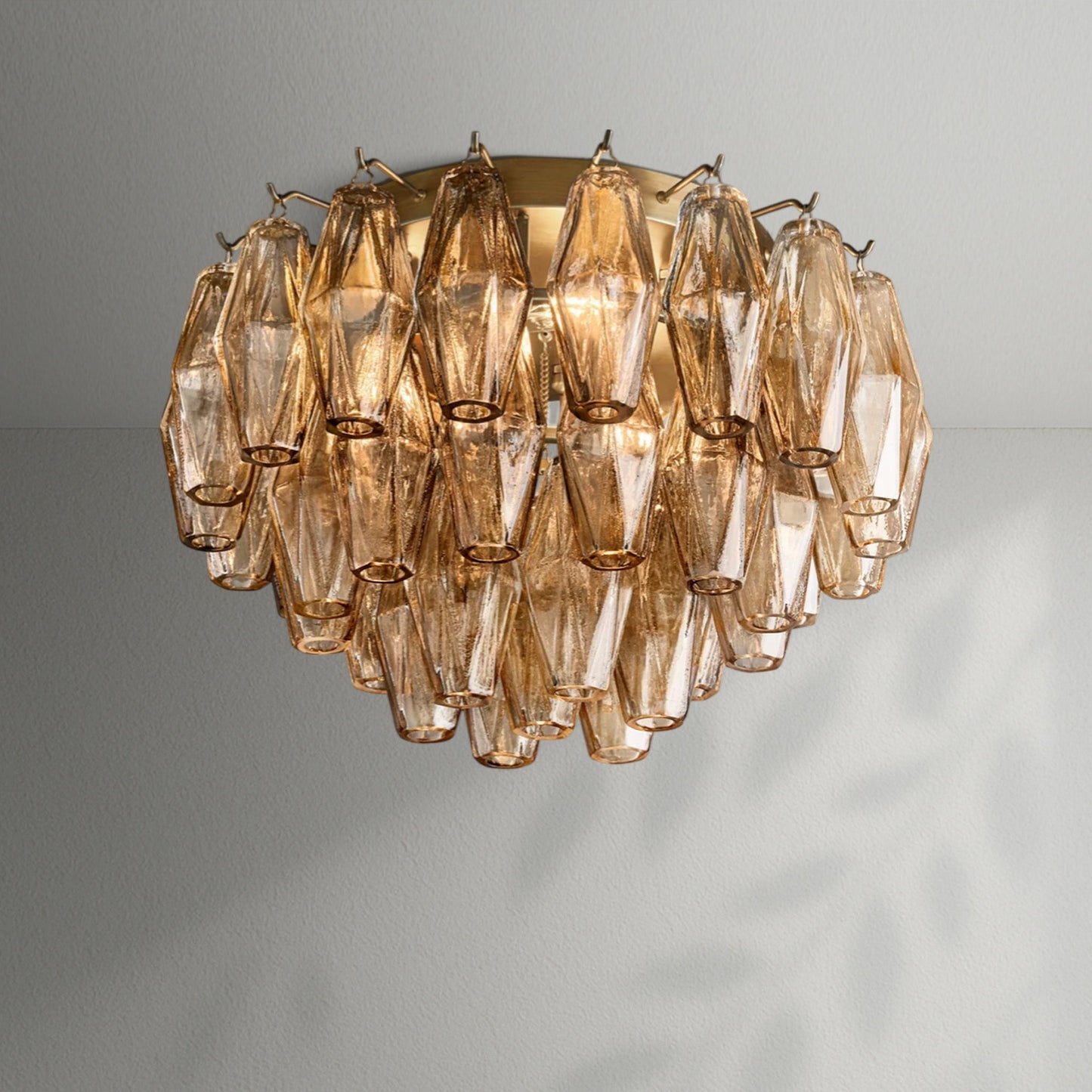 Chiaran Glass Flushmount - Lightings Menu