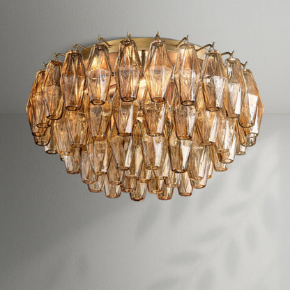 Chiaran Glass Flushmount - Lightings Menu