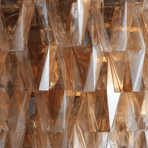 Chiaran Glass Tiered Round Chandelier - Lightings Menu